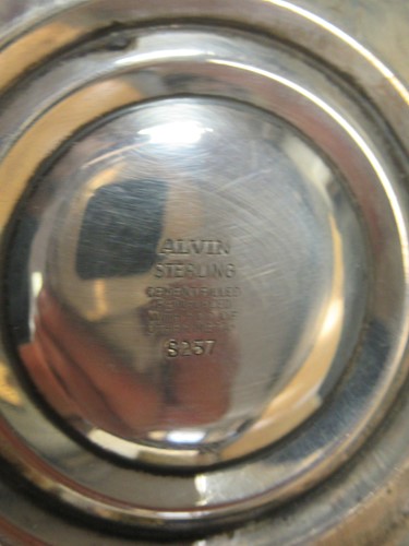 Lot 192 - Silver plated tray dated 1916, pair Alvin...