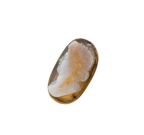 Lot 25 - A hardstone cameo ring
