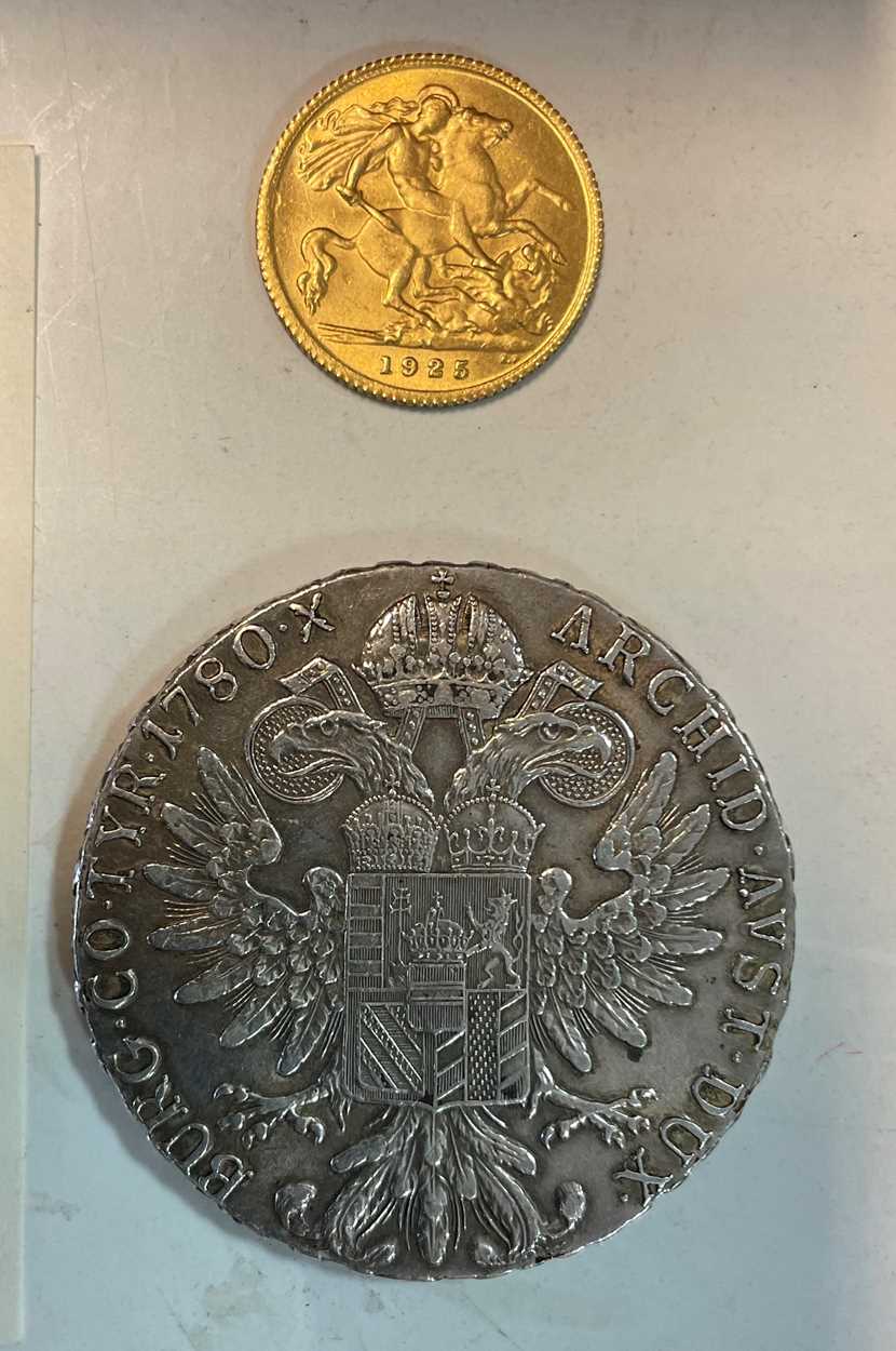 Lot 157 - George V half sovereign 1925, Maria Theresa...