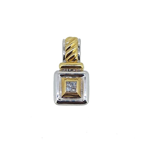Lot 97 - A diamond set pendant