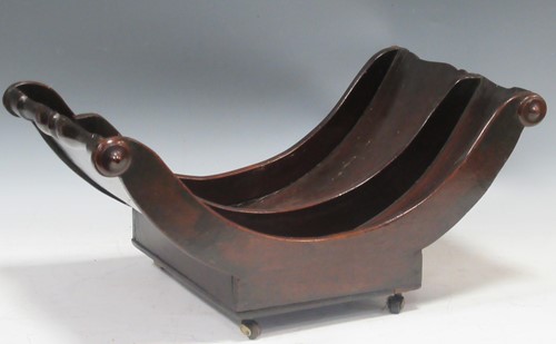 Lot 100 - A 19th century mahogany cheese coaster
