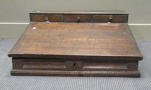 Lot 377 - An 18th/19th century counter top lap desk