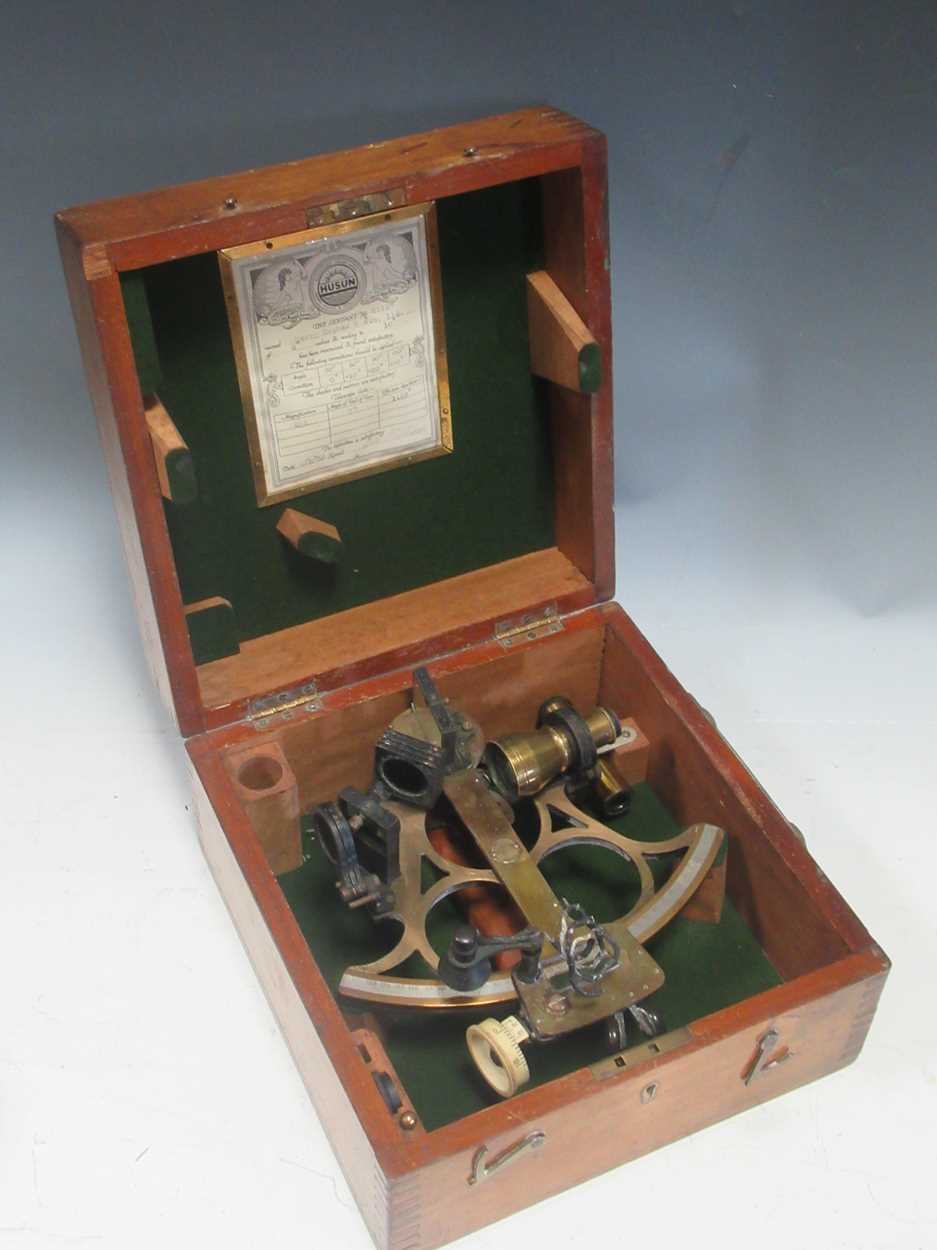 Lot 116 - Husun sextant made for T J Williams & Son...