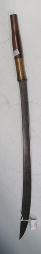Lot 122 - A 19th century Burmese DHA sword, 81cm long