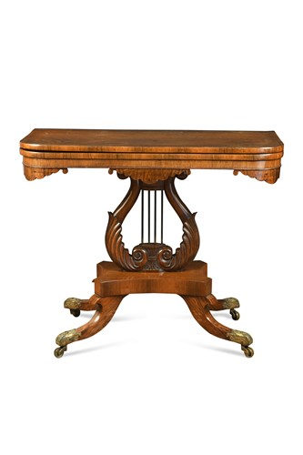 Lot 330 - A Regency rosewood tea table