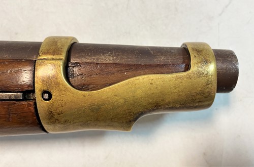 Lot 145 - A French model An IX flintlock cavalry pistol, early 19th century