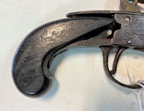 Lot 145 - A French model An IX flintlock cavalry pistol, early 19th century