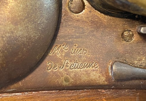 Lot 145 - A French model An IX flintlock cavalry pistol, early 19th century