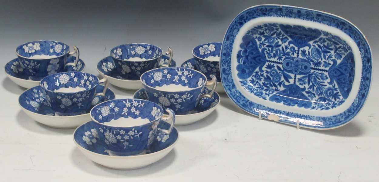 Lot 17 - A Spode blue and white part dinner and tea...