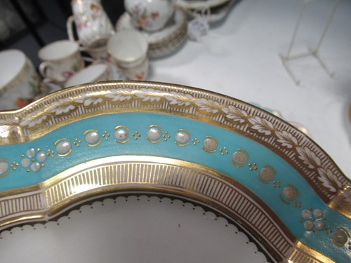 Lot 12 - Two 19th century English porcelain part...