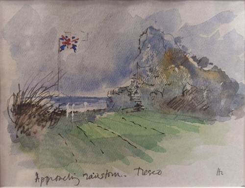 Lot 216 - Sir Hugh Casson Approaching Rainstorm, Tresco...