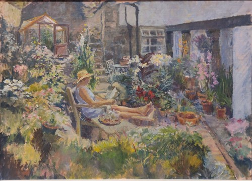 Lot 222 - Michael Stone (Modern British), Summer Garden,...