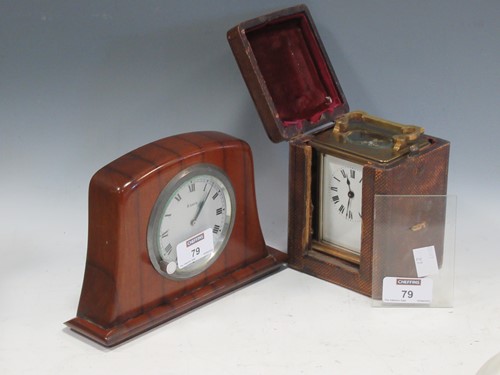 Lot 79 - A French carriage clock together with another...