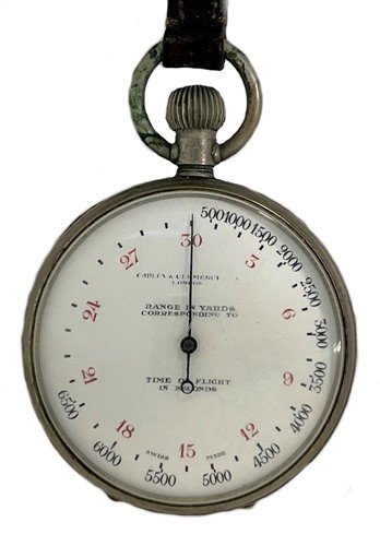 Lot 326 - Carley & Clémence, London - A rare early 20th century military issue range finding chronograph