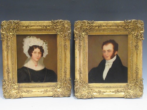 Lot 289 - English School, circa 1830 Portrait of a lady,...