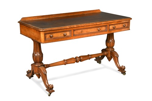Lot 391 - A Victorian walnut dressing table, stamped 'EDWARDS & ROBERTS'
