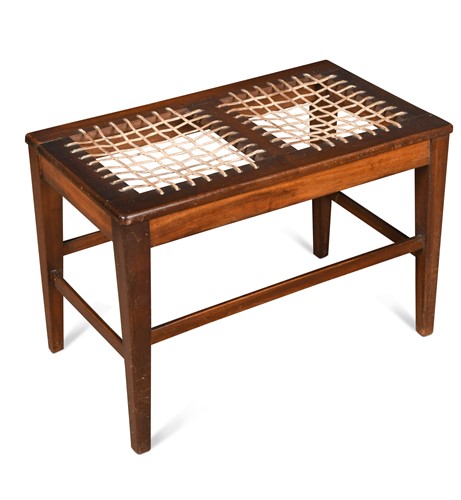 Lot 203 - A goncalo alves luggage stand, early 20th century