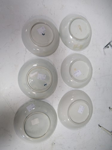 Lot 29 - Six English 18th century saucers including...