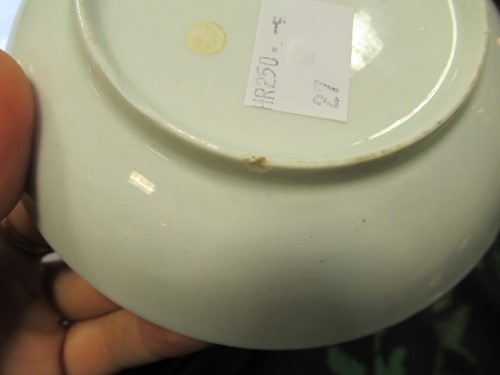 Lot 29 - Six English 18th century saucers including...