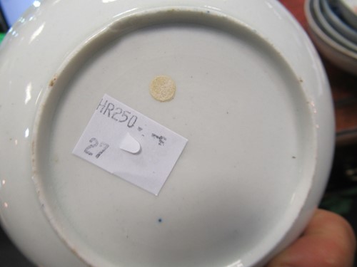 Lot 29 - Six English 18th century saucers including...