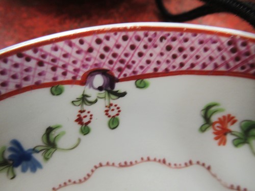 Lot 29 - Six English 18th century saucers including...