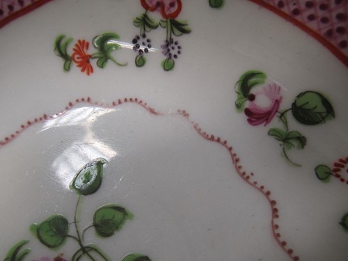 Lot 29 - Six English 18th century saucers including...