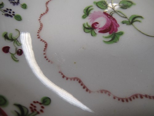 Lot 29 - Six English 18th century saucers including...