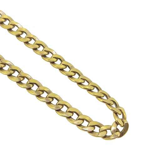 Lot 98 - A curb link chain
