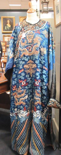Lot 62 - A Chinese Kesi dragon robe, late Qing Dynasty