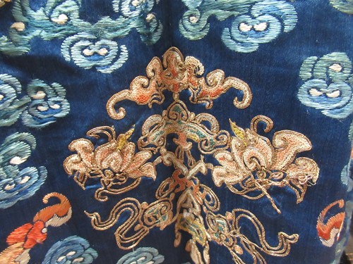 Lot 62 - A Chinese Kesi dragon robe, late Qing Dynasty
