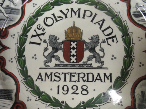 Lot 45 - Amsterdam 1928 Olympics Dutch souvenir plate,...