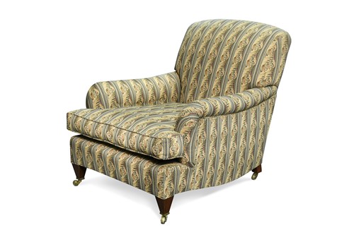 Lot 361 - A Howard style armchair, 20th century