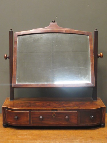 Lot 357 - A 19th century mahogany dressing table swing...