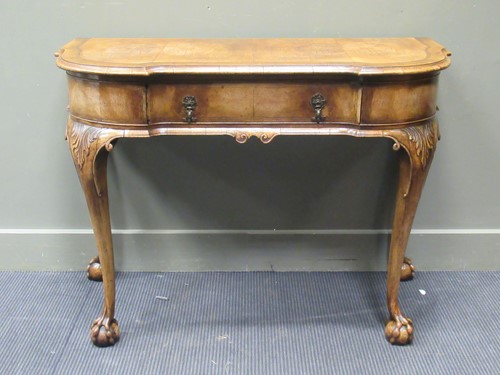 Lot 341 - A George II style crossbanded walnut...
