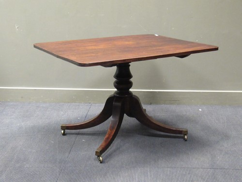 Lot 289 - A late George III mahogany breakfast table, 72...