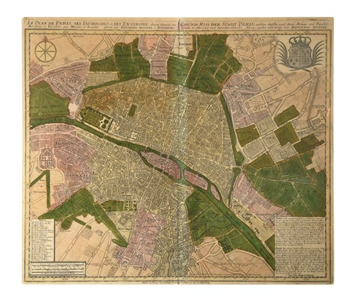 Lot 47 - Two plans of Paris. Esnauts and Rapilly....