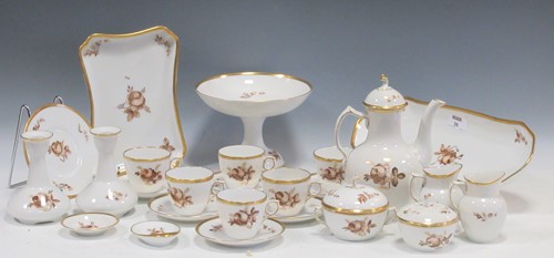 Lot 56 - A Royal Copenhagen Brown Rose pattern service,...