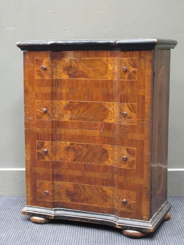 Lot 408 - A 19th century German walnut and ebonised...