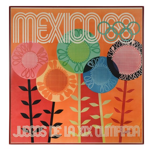 Lot 328 - An original poster for the 1968 XIX Summer Olympic Games, Mexico
