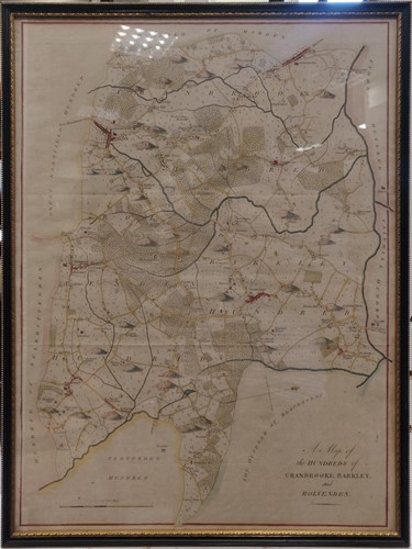 Lot 309 - Various Kent related Hasted maps to include,...