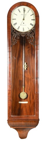 Lot 355 - returned. A mahogany wall regulator by Dent,  19th century