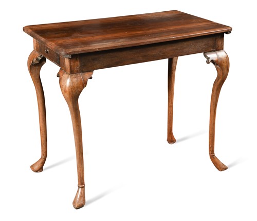 Lot 205 - A goncalo alves silver or tea table, mid-18th century