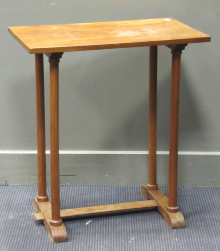 Lot 424 - An Art Deco walnut centre table 71 x 64 x 36cm