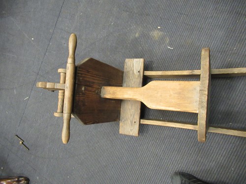 Lot 475 - A Victorian pine rocking horse, 48 x 113 x 38cm