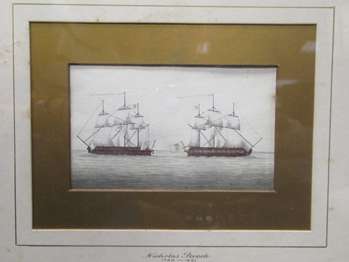 Lot 324 - Nicholas Pocock (1740-1821), Sailing Ships on...