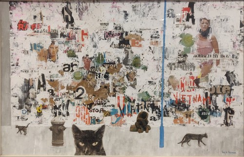 Lot 228 - Ian Paterson Sunday Morning collage signed to...
