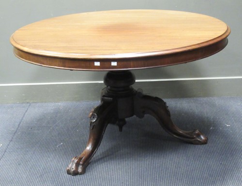 Lot 275 - A 19th century circular topped breakfast table,...
