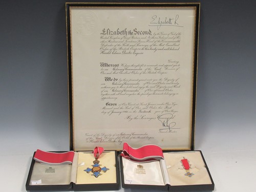 Lot 68 - A cased CBE (Commander of the Order of the...