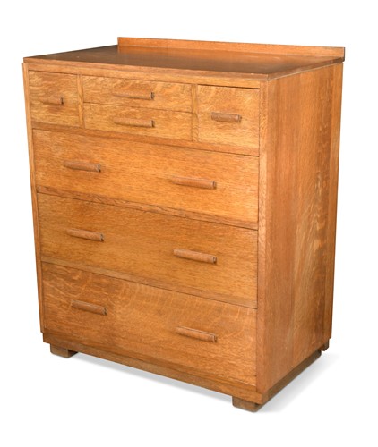Lot 231 - A Heal's oak 'Scotch' chest of drawers, circa 1930