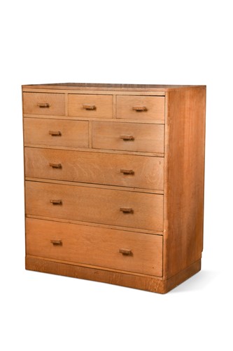 Lot 226 - A Heal's Art Deco pale oak chest of drawers